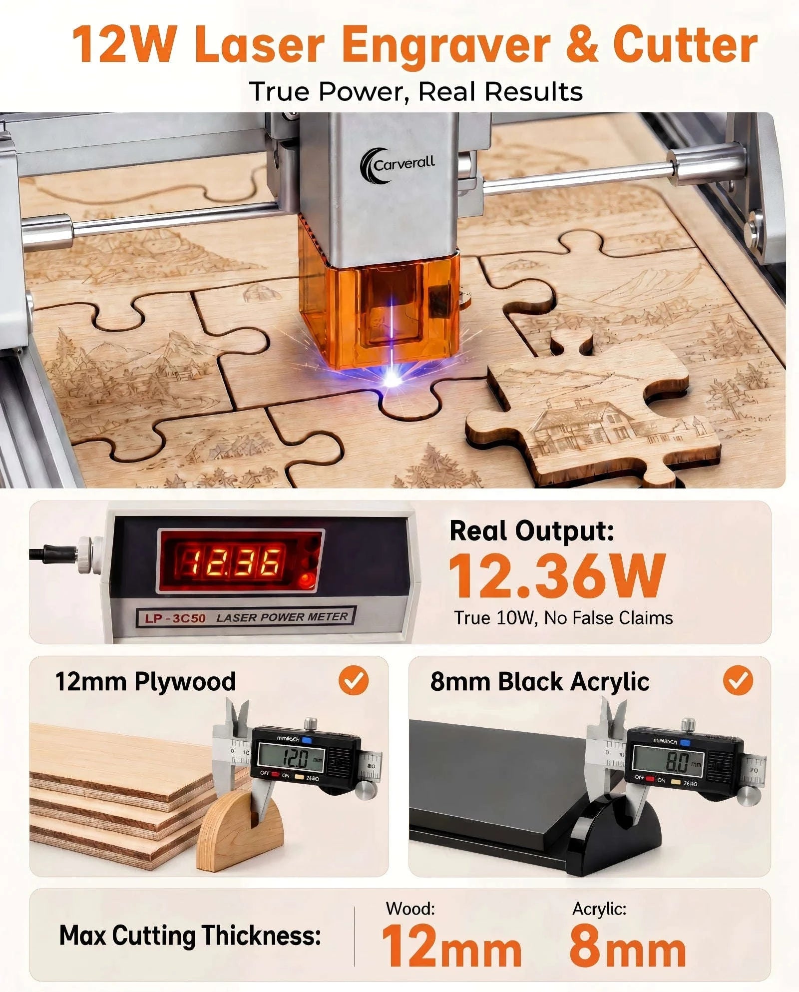 Laser Engraving Machine 7W/12W Diode CNC Machine-Germany / 12W / EU