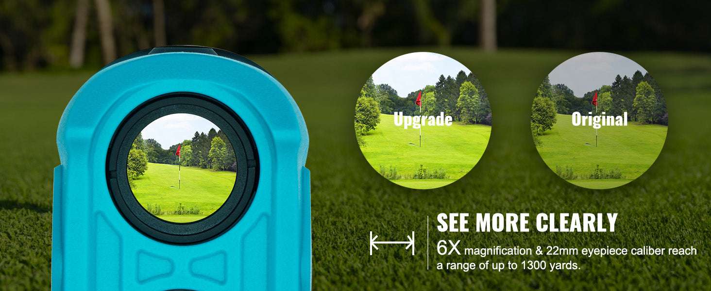 Laser Golf Rangefinder 1300 Yards with Slope & Flag Lock-5-1300 yards / United States
