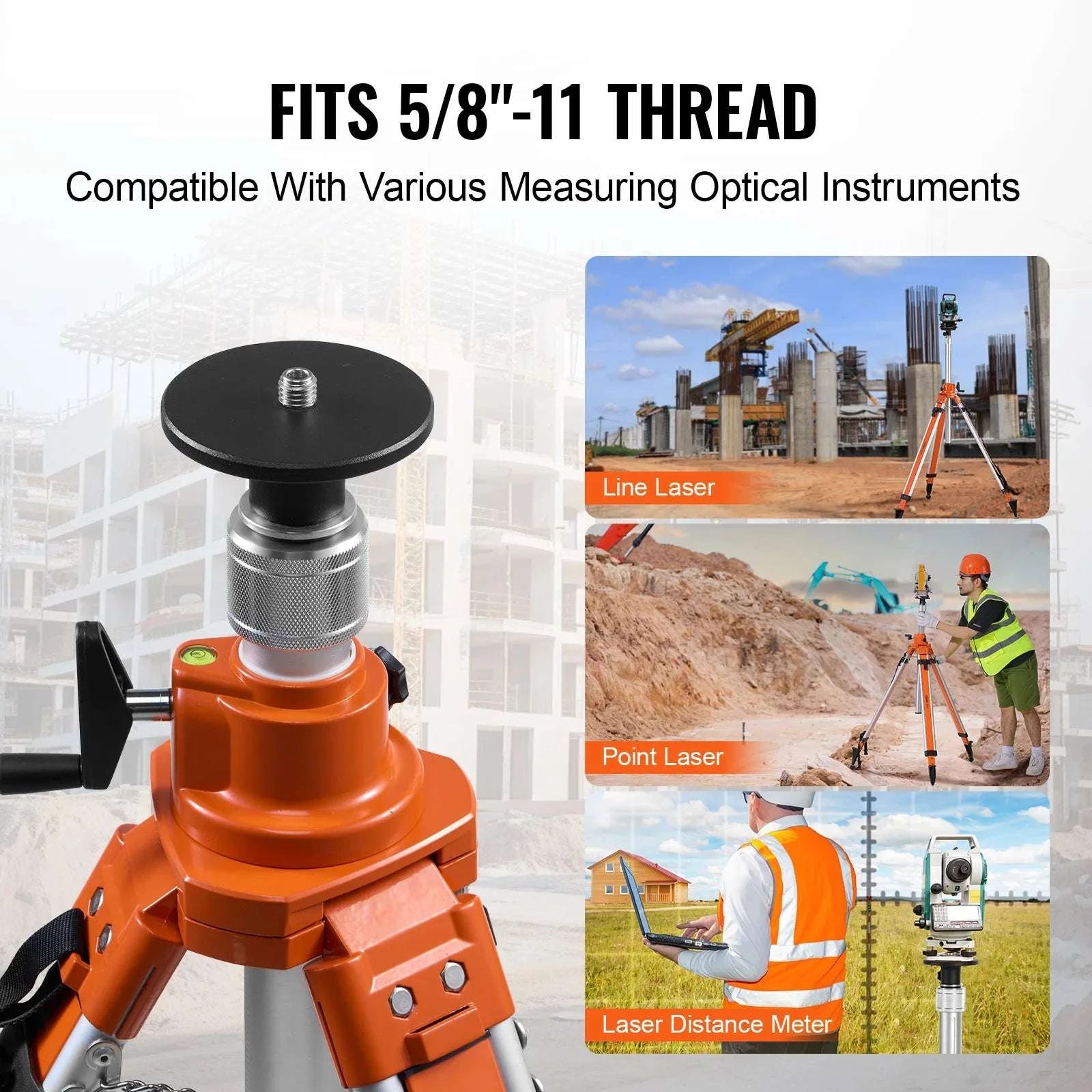 Laser Level Tripod Stand Adjustable Aluminum Survey Tripod-pro / france