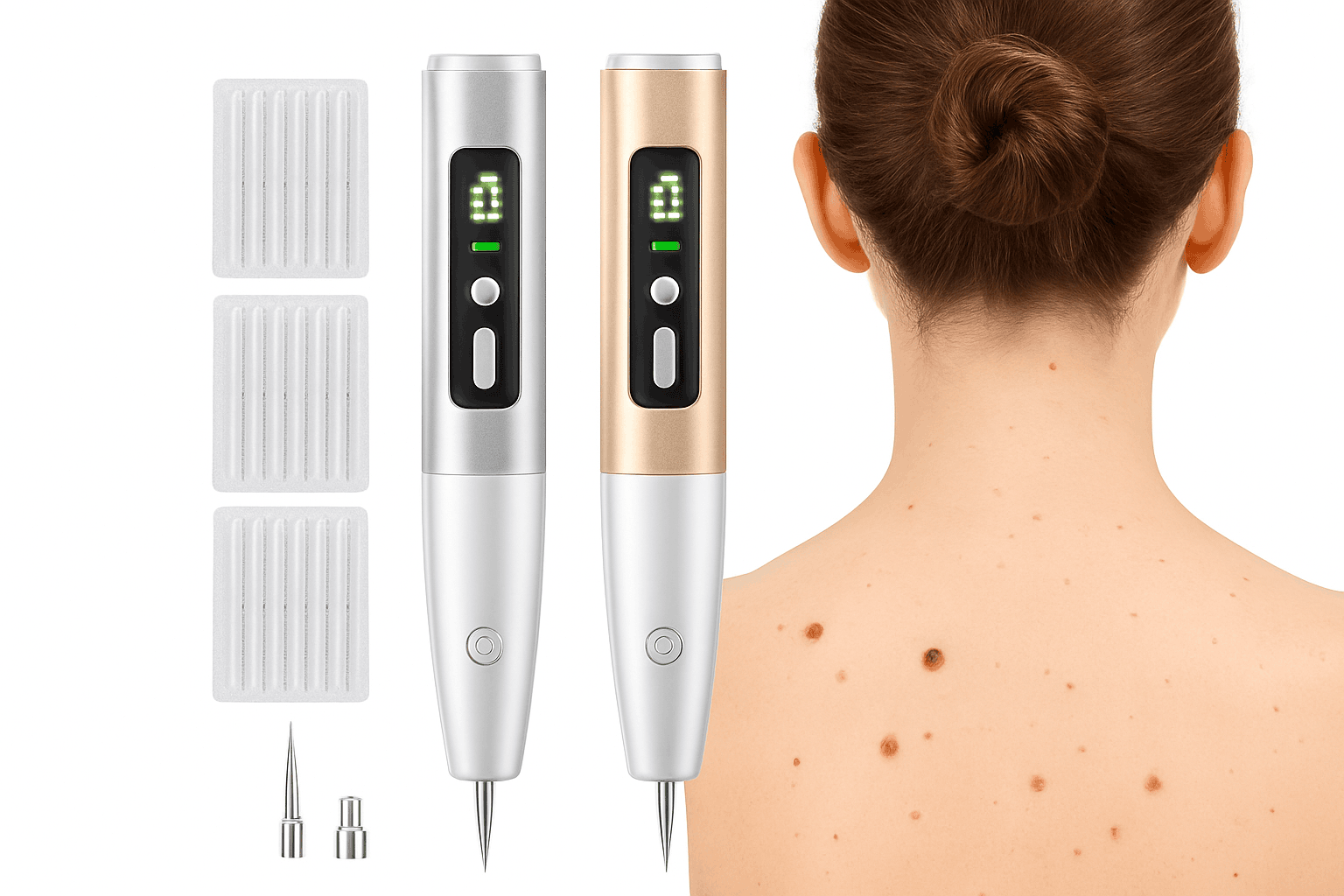 Laser Plasma Pen for Targeted Skin Application-Silver