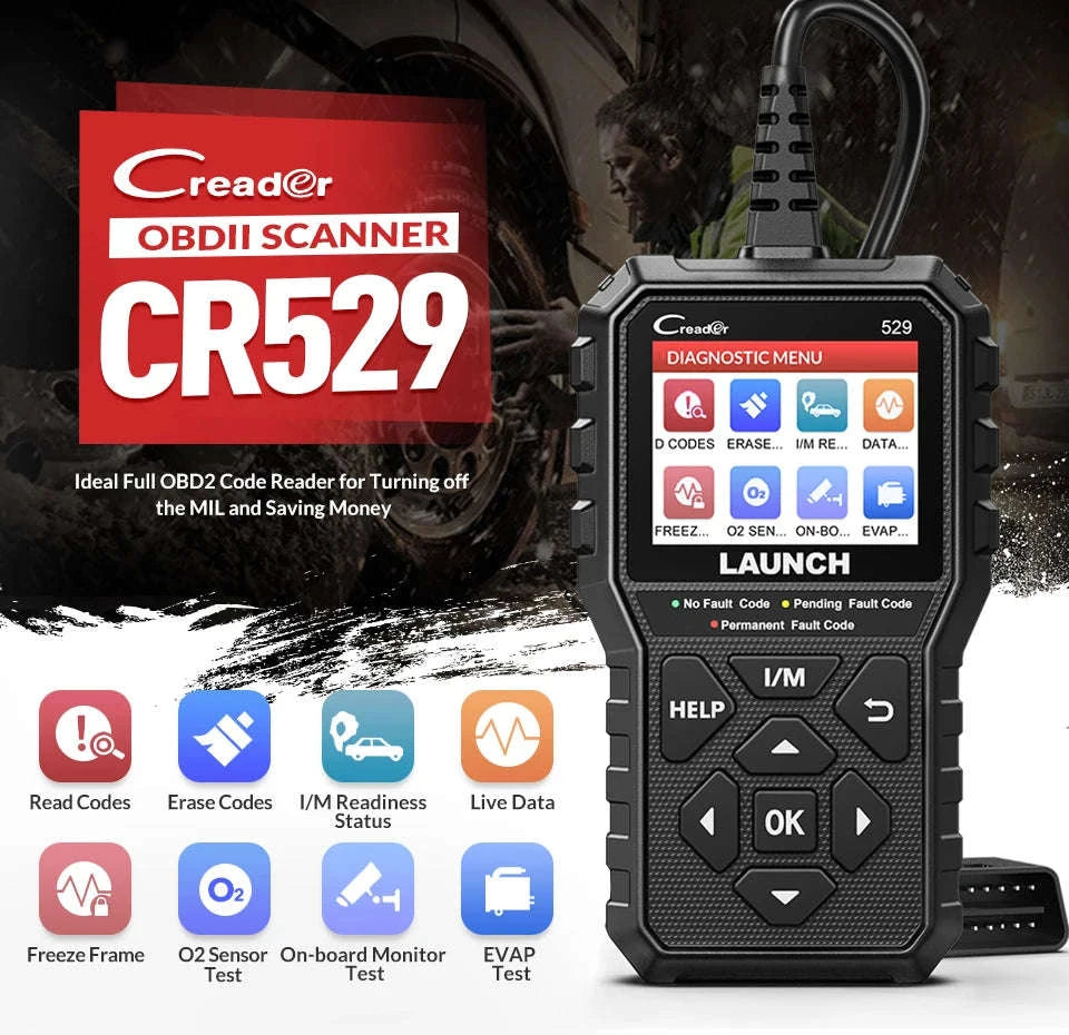 LAUNCH CReader 529 OBD2 Scanner Diagnostic Tool-CR529 / france