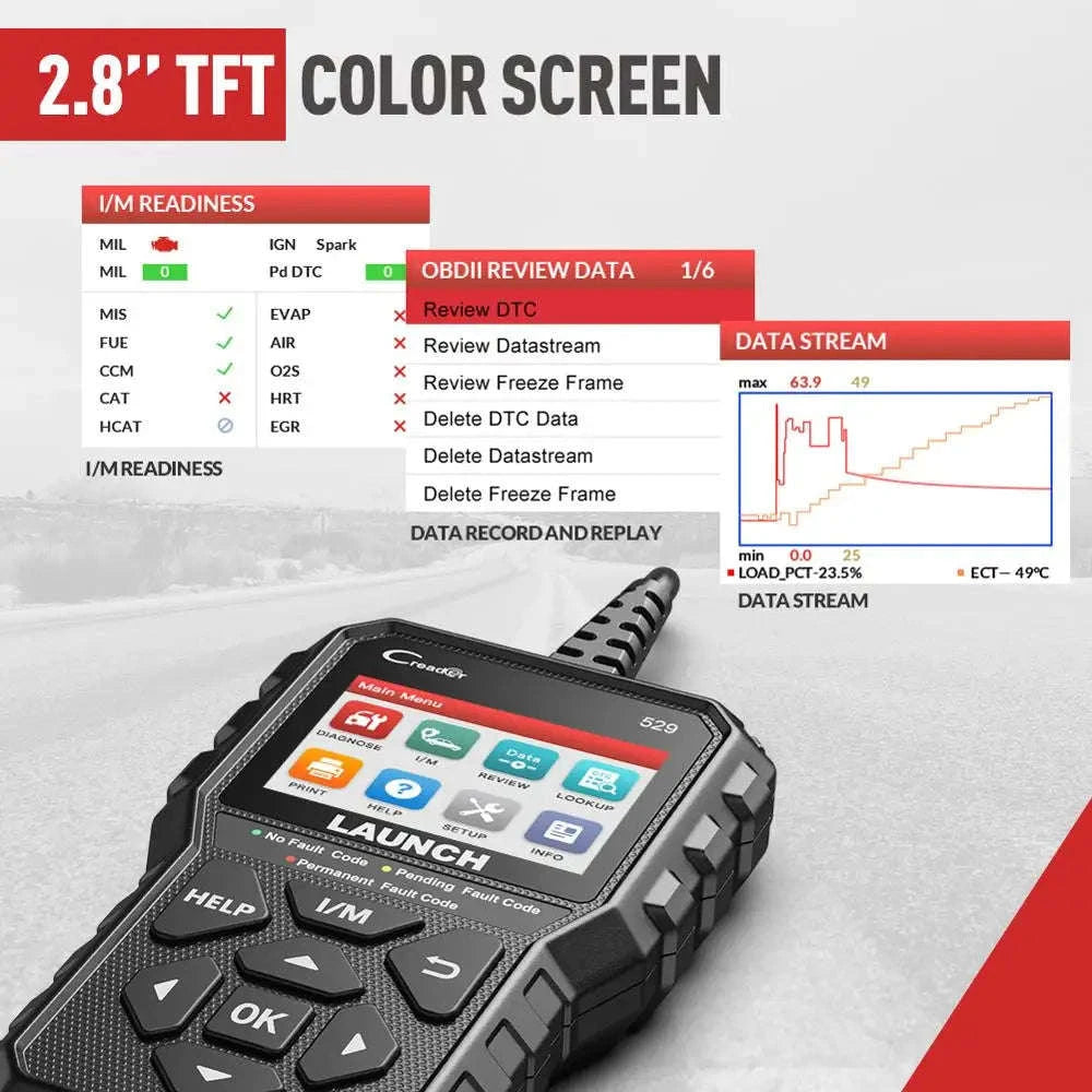 LAUNCH CReader 529 OBD2 Scanner Diagnostic Tool-CR529 / france