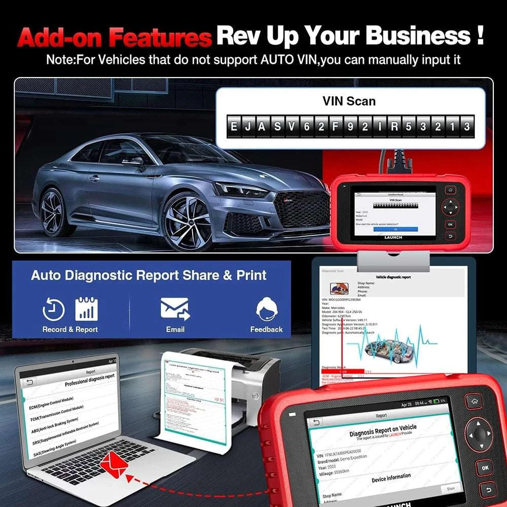 LAUNCH CRP123I V3.0 OBD2 Scanner with 4 System Diagnostics-CRP123I Version 3.0 / Poland