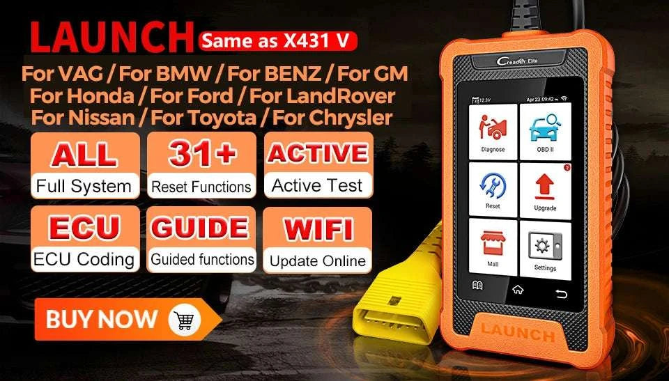 LAUNCH X431 Creader Elite OBD2 Scanner for Mercedes Full System-For Nissan / United States