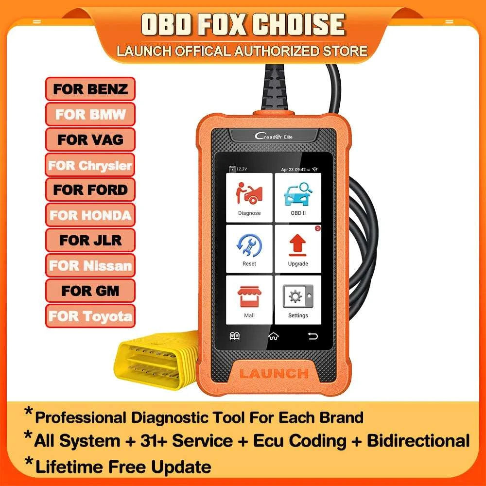 LAUNCH X431 Creader Elite OBD2 Scanner for Mercedes Full System-For Nissan / United States