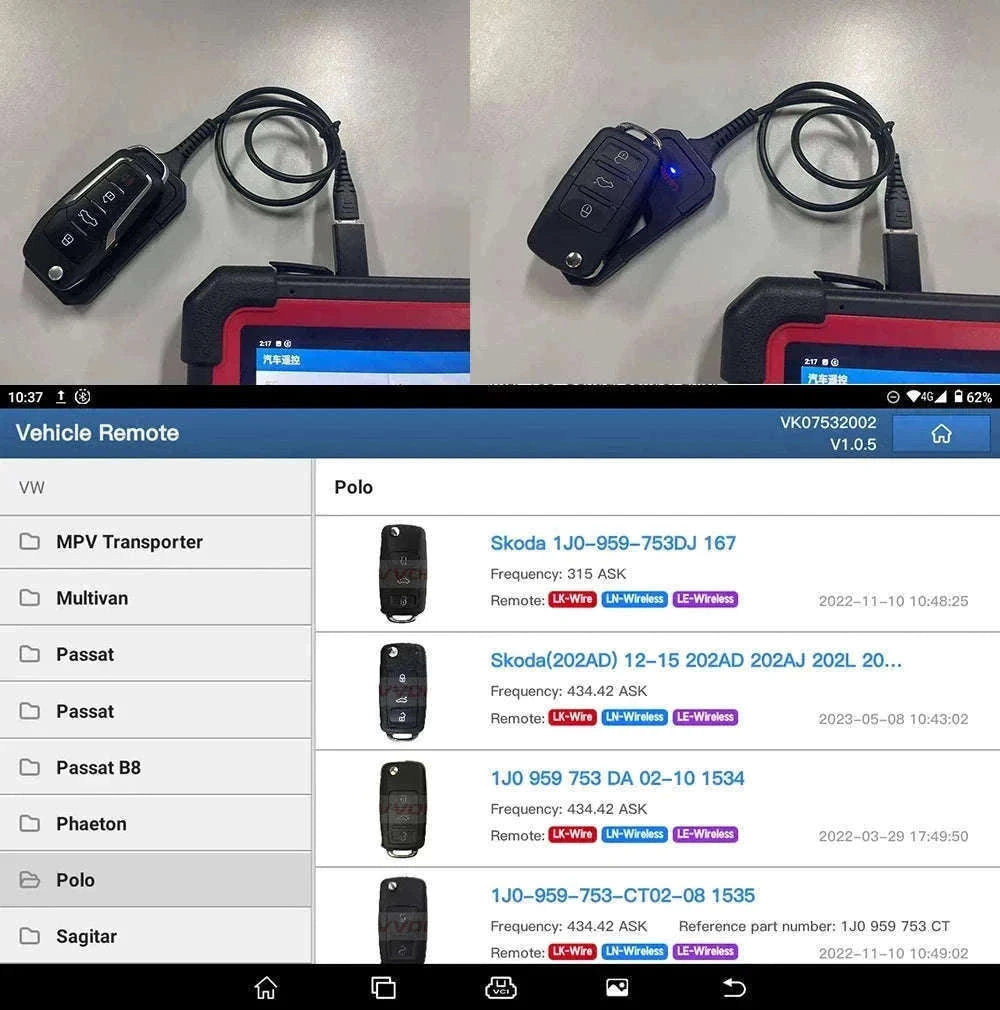LAUNCH X431 Key Programmer for Smart Key and IMMO Chips-without 4 keys set / CZECH REPUBLIC