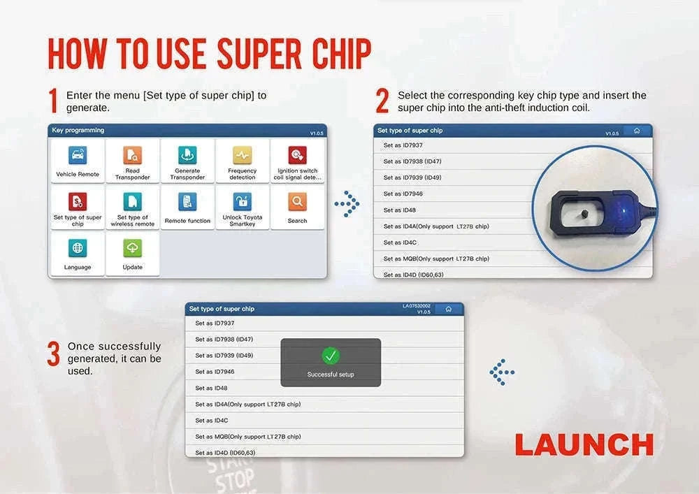 LAUNCH X431 Key Programmer for Smart Key and IMMO Chips-without 4 keys set / CZECH REPUBLIC