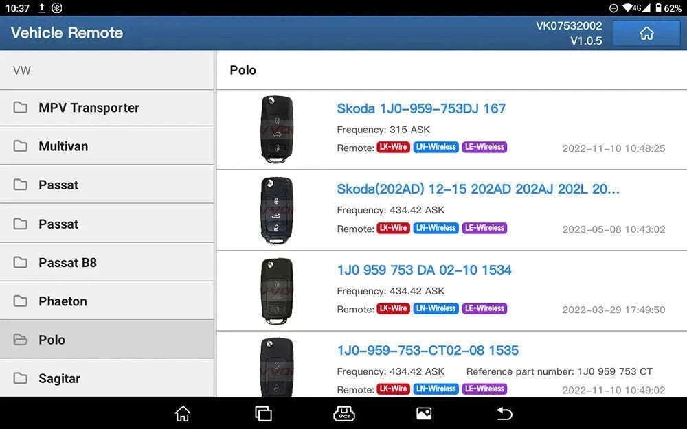 LAUNCH X431 Key Programmer for Smart Key and IMMO Chips-without 4 keys set / CZECH REPUBLIC