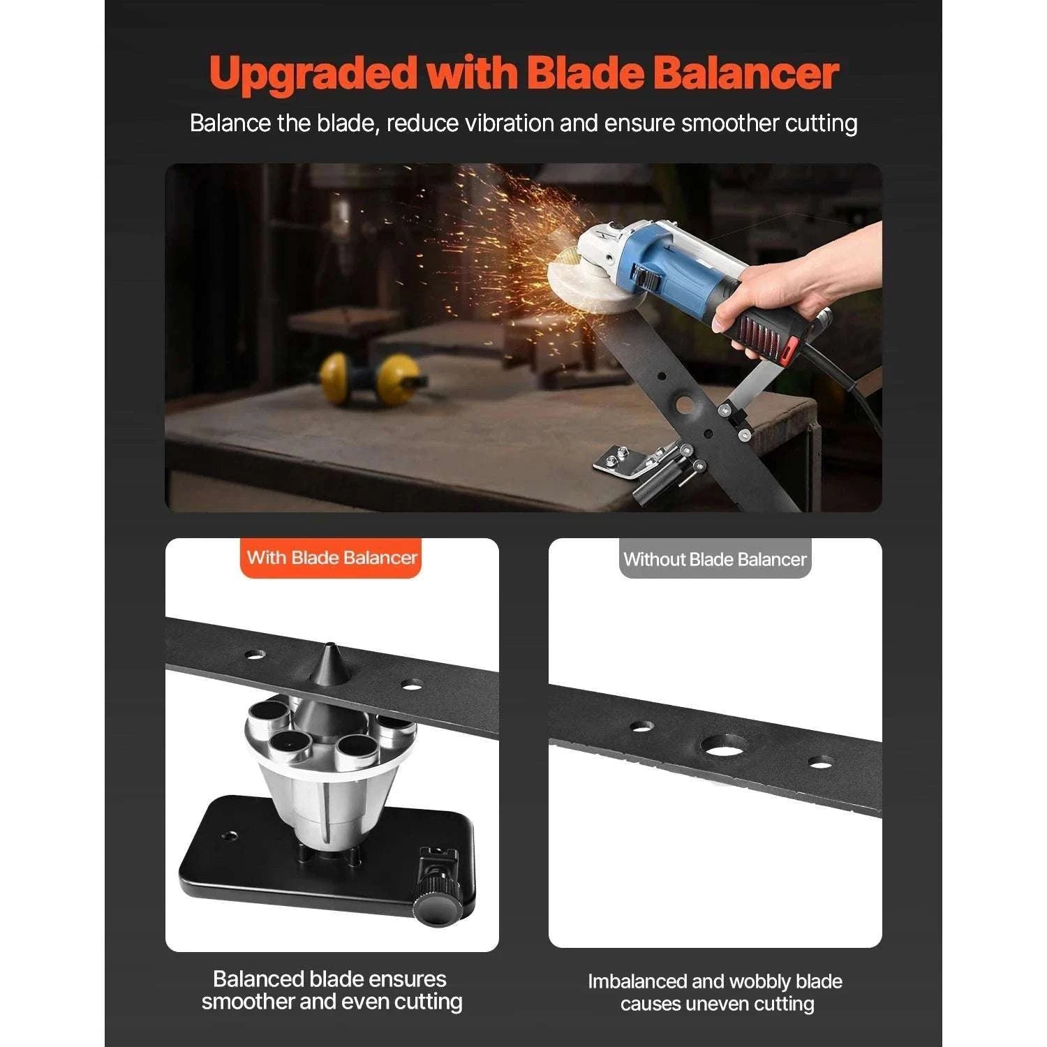 Lawn Mower Blade Sharpener with Balancer, 15°–45° Adjustable Tool-15-45 / United States