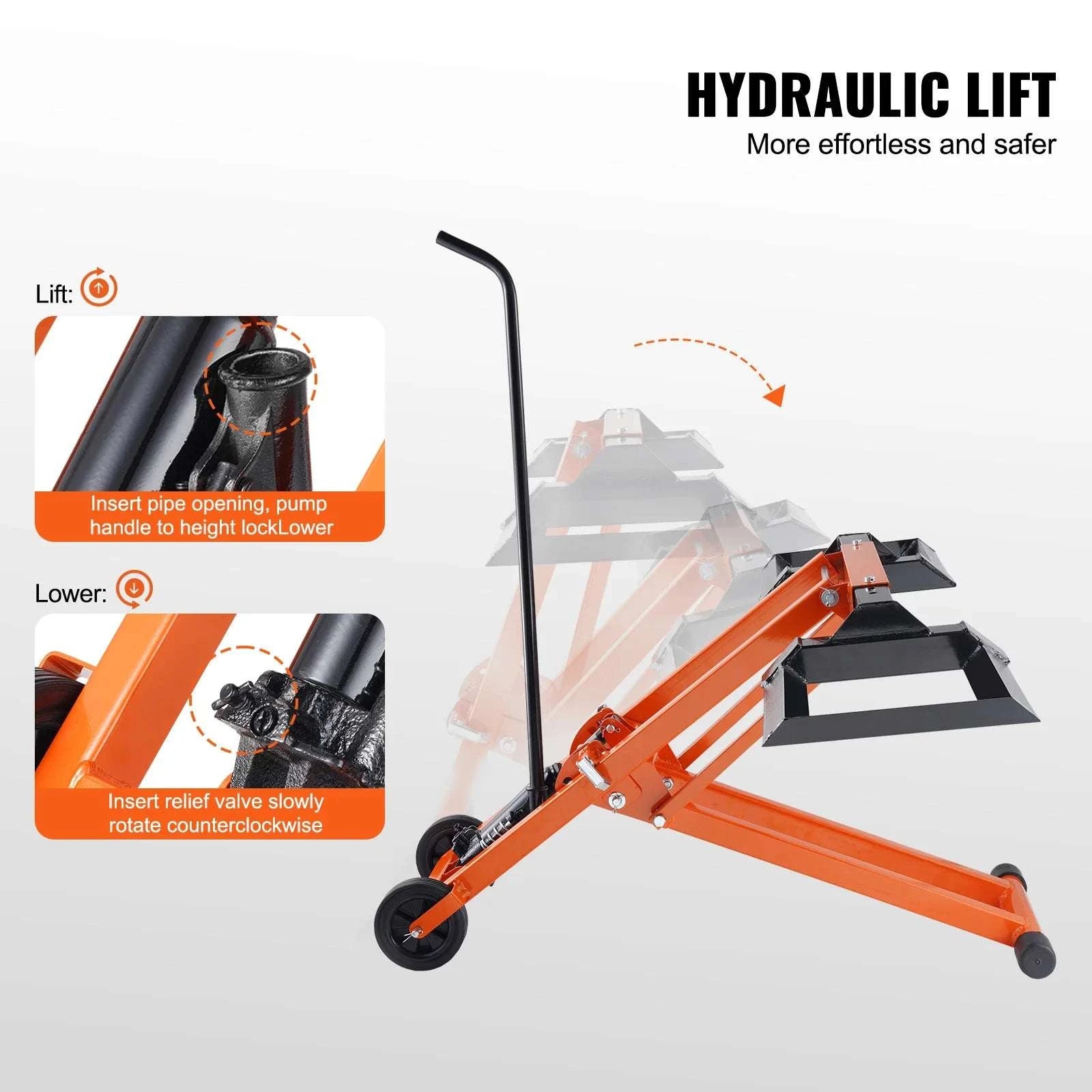 Lawn Mower Lift with Hydraulic Jack – 500 lb Adjustable Tractor Lifter-880LBS / United States