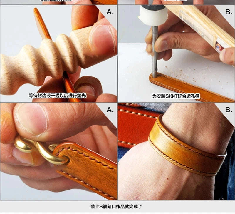 Leather Craft Cutting Knife with High Speed Steel Blade Option-Slanted blade-Left / United States