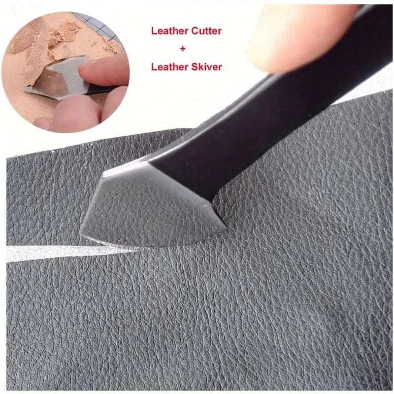 Leather Cutting Knife for Leathercraft Skiving and Precision Work-spain / black