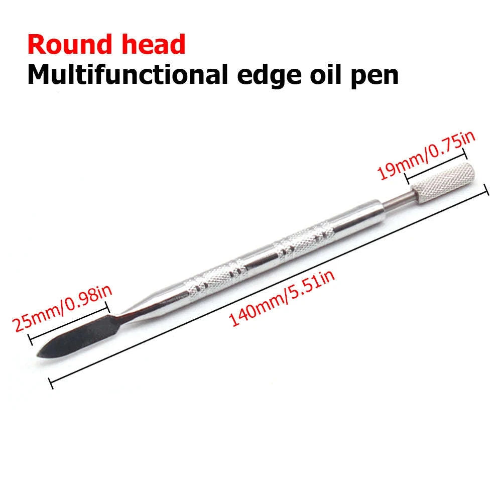 Leather Edge Oil Pen Dual Head Roller for Glue & Dye Application-Australia / Pointed head