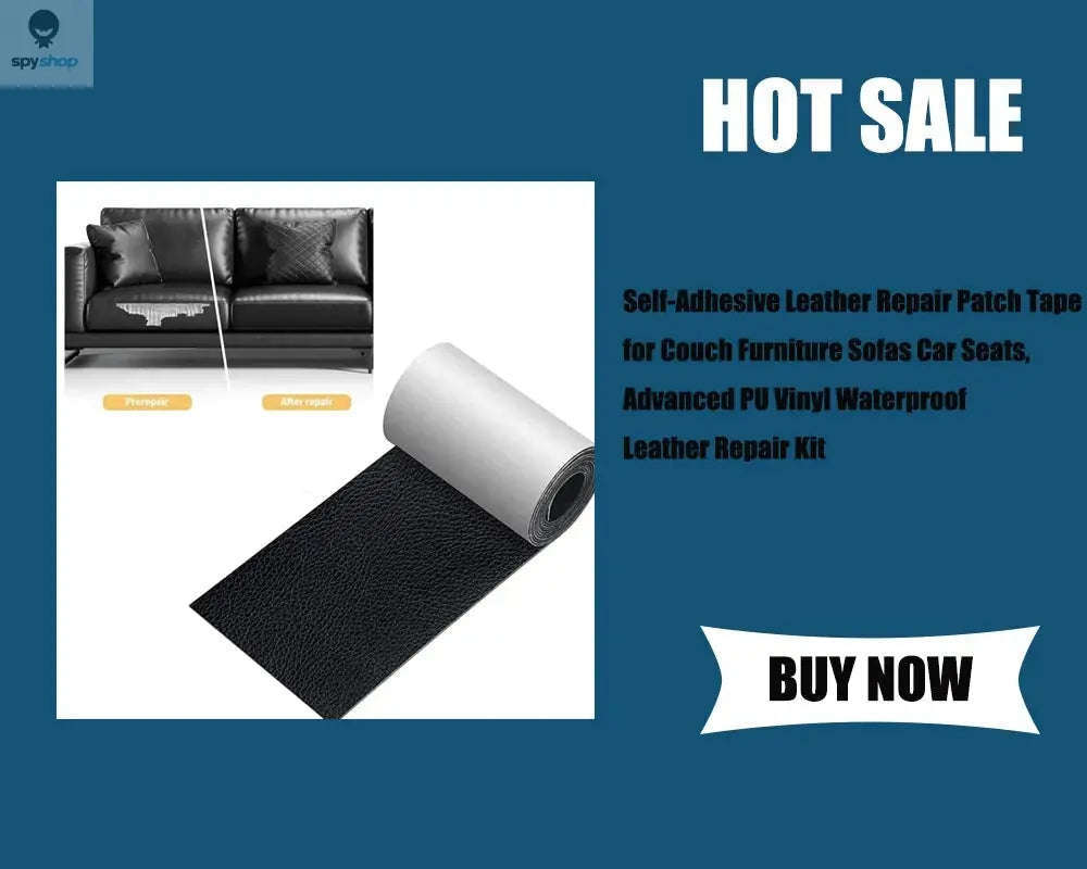 Leather Repair Tape for Sofas, Car Seats and Accessories-WHITE / 5CM x 5M