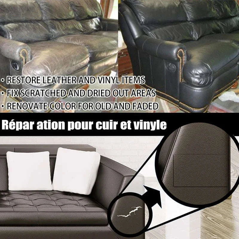 Leather & Vinyl Repair Kit for Car Seats, Furniture and More-7 colors-1