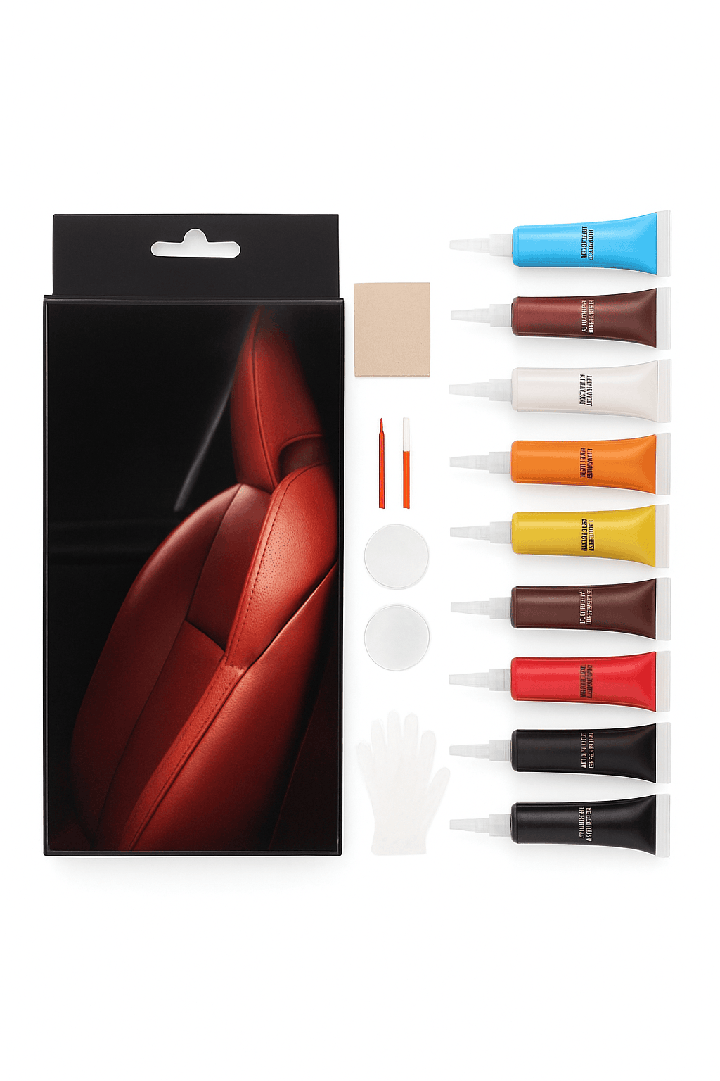 Leather & Vinyl Repair Kit for Car Seats, Furniture and More-7 colors-1