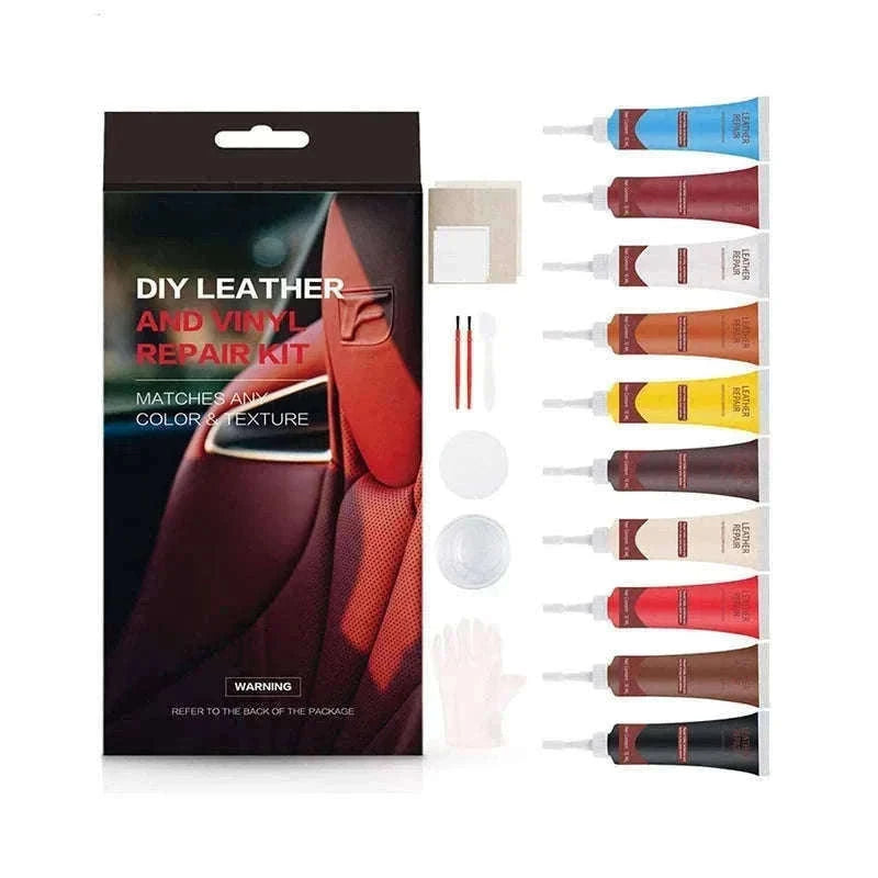 Leather & Vinyl Repair Kit for Car Seats, Furniture and More-7 colors-1