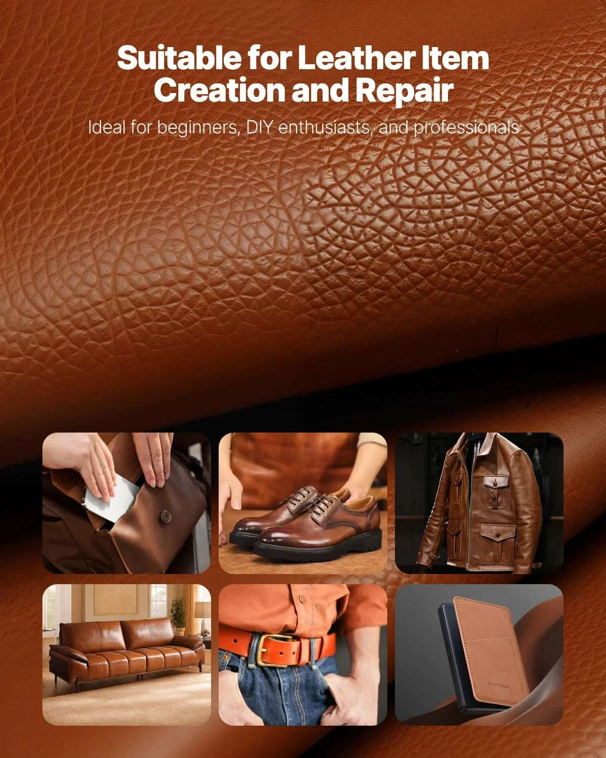 Leather Working Tools Kit Set with Storage Bag (38–92 Pieces)-72PCs Leather / United States