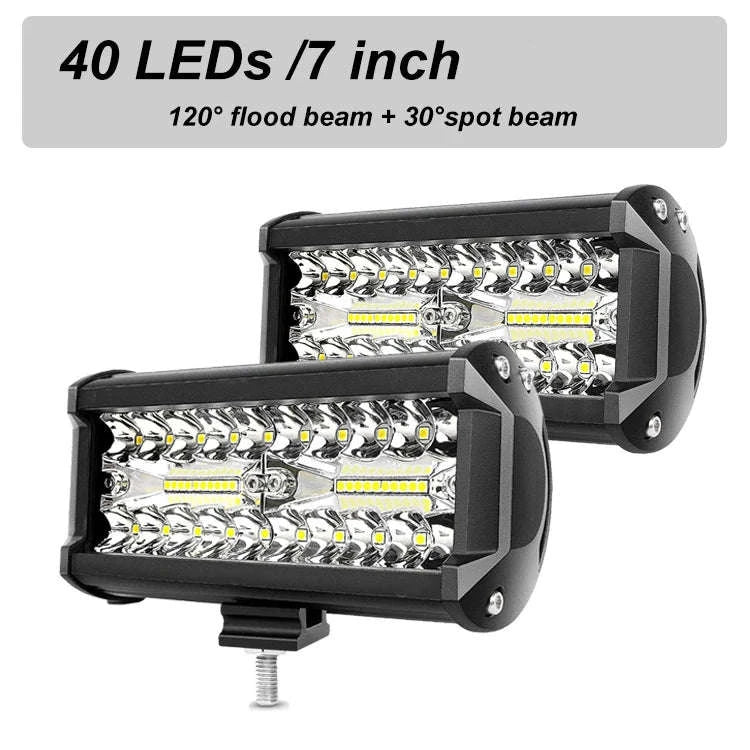 LED Bar Work Light 12V 24V Spot Flood for Offroad Vehicles-1pc 420W led bar