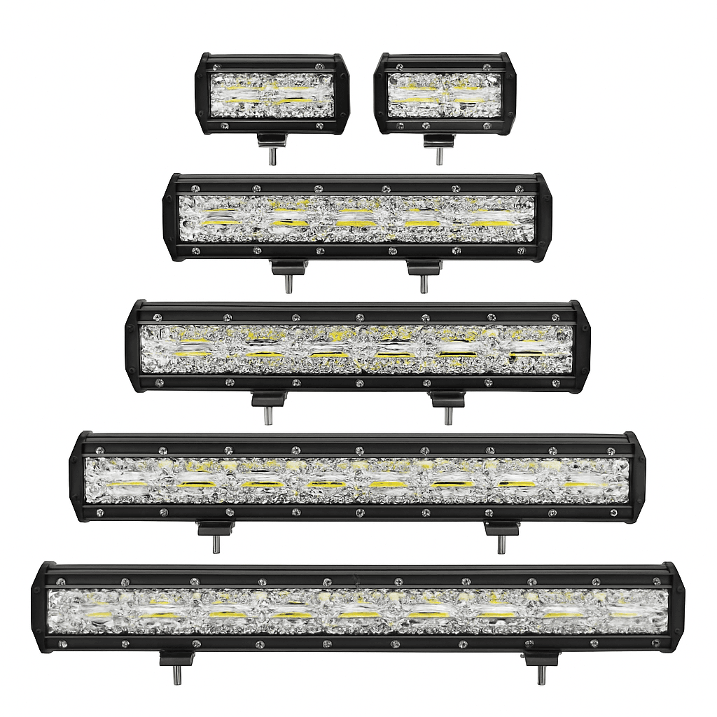 LED Bar Work Light 12V 24V Spot Flood for Offroad Vehicles-1pc 420W led bar