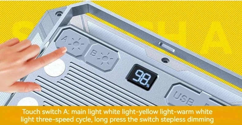 LED Camping Lantern with 1000 Lumens and Type-C Recharge-KXK-686