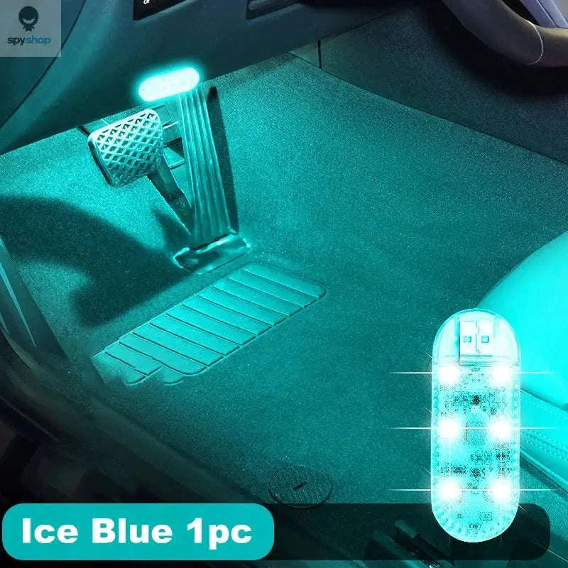 LED Car Mini Touch Light-1pc Pink Purple
