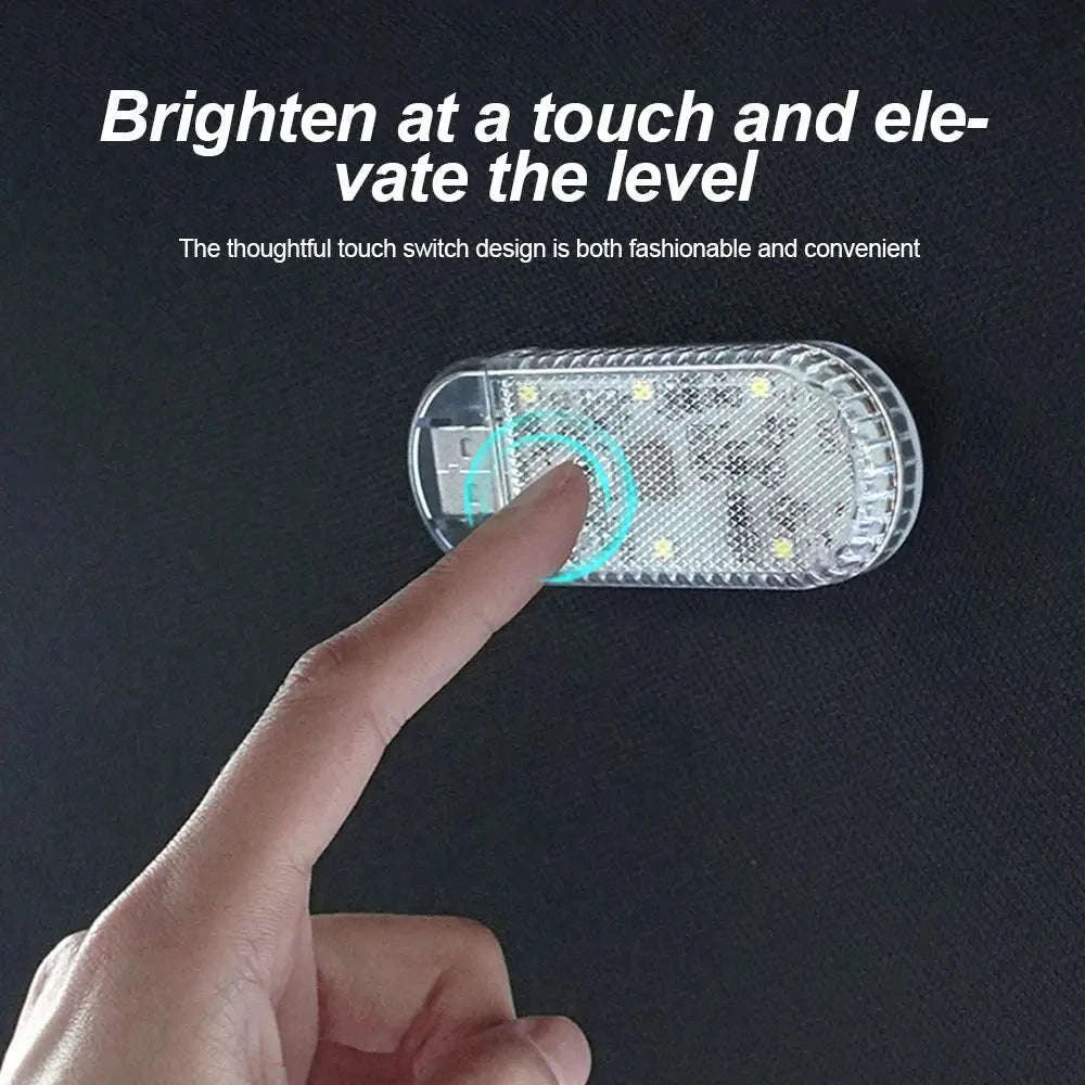 LED Car Mini Touch Light-1pc Pink Purple