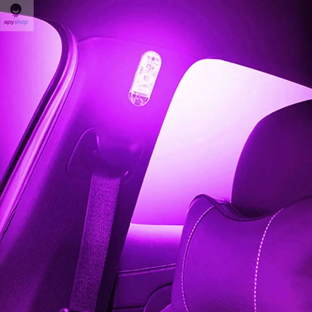 LED Car Mini Touch Light-1pc Pink Purple