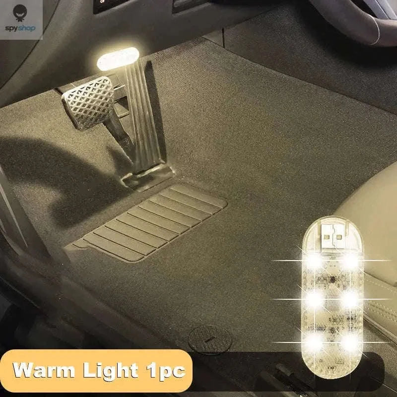 LED Car Mini Touch Light for Instant Interior Visibility-1pc Pink Purple