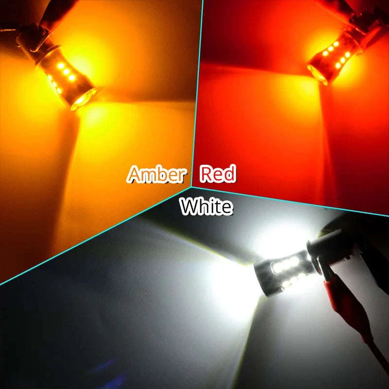 LED Car Signal Bulb 1300Lm 5W 12V/24V-WHITE / T20 7440 W21W