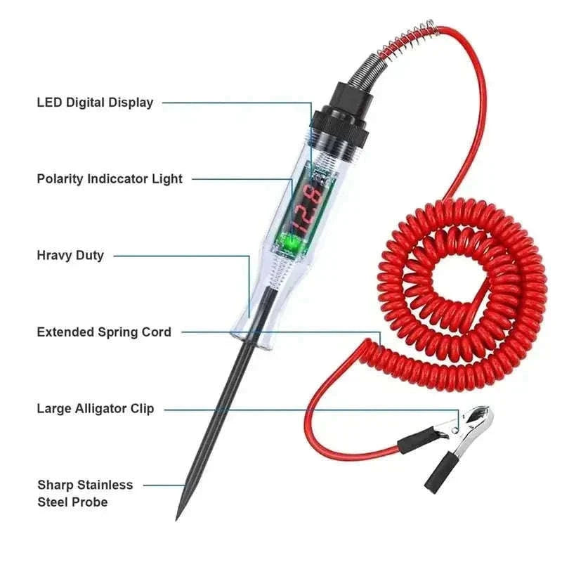 LED Circuit Tester for Fast Automotive Voltage Checks-1pc