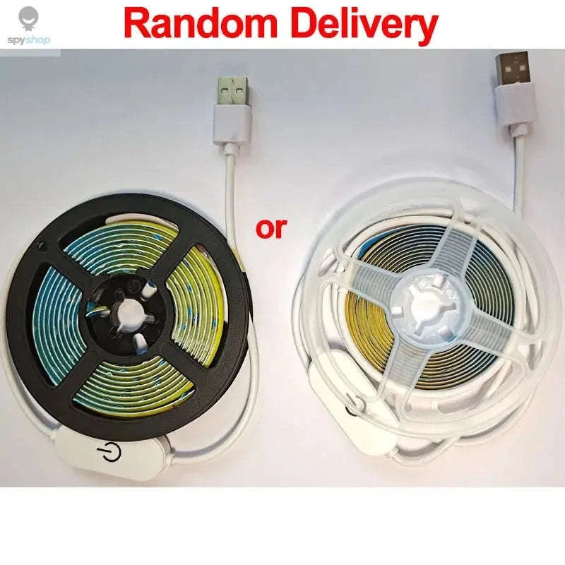 LED COB Light Strip Touch Dimmer USB Tape Lamp-Cold White / 2m