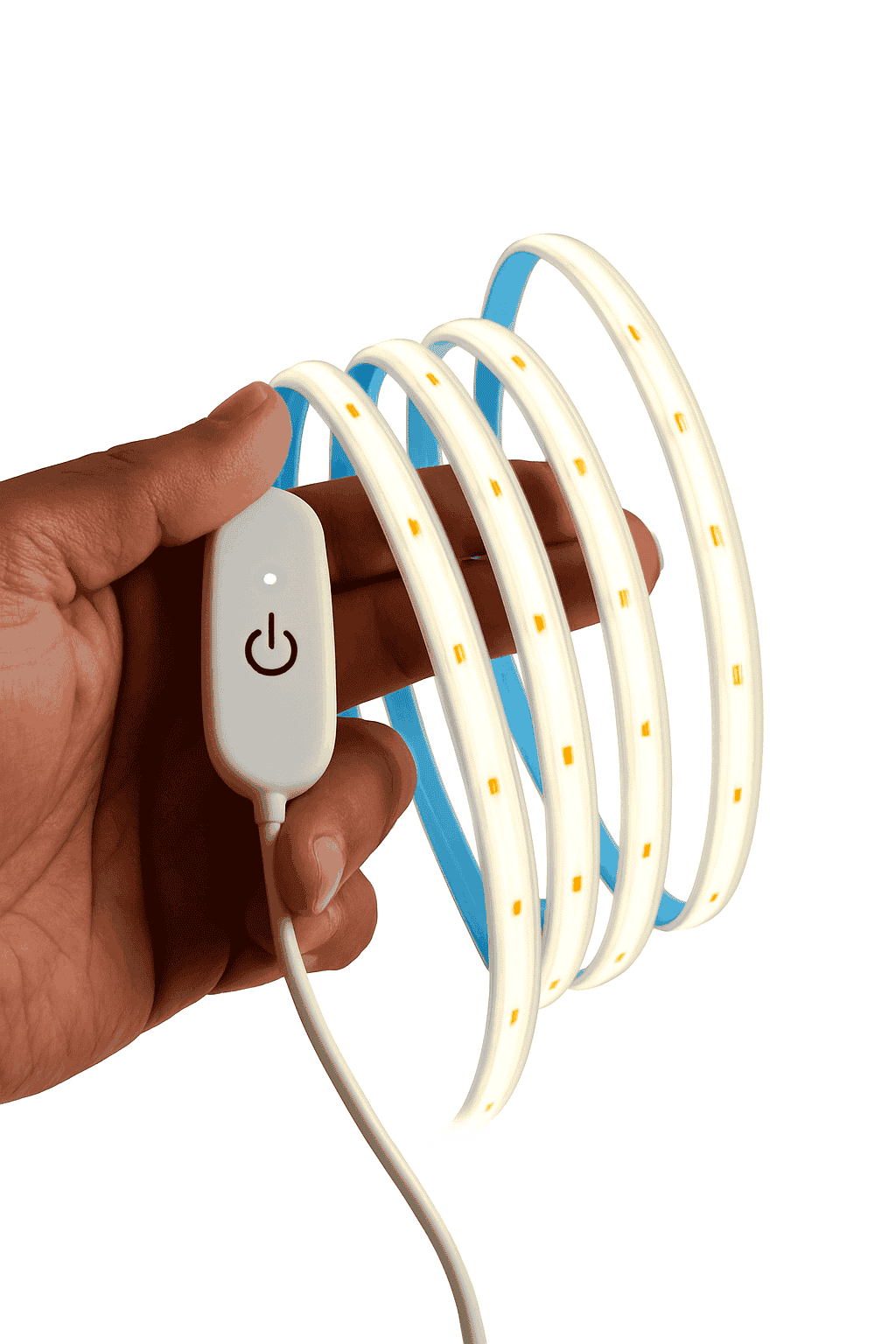 LED COB Light Strip with Touch Dimmer USB Tape Lamp-Cold White / 2m