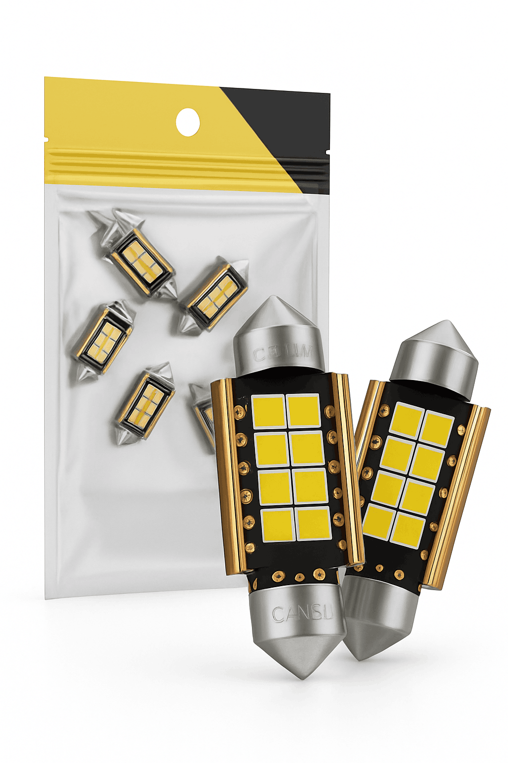 LED Festoon Car Lights 31/36/39/41mm 12V/24V-31mm / 2 pieces / 2PCS White