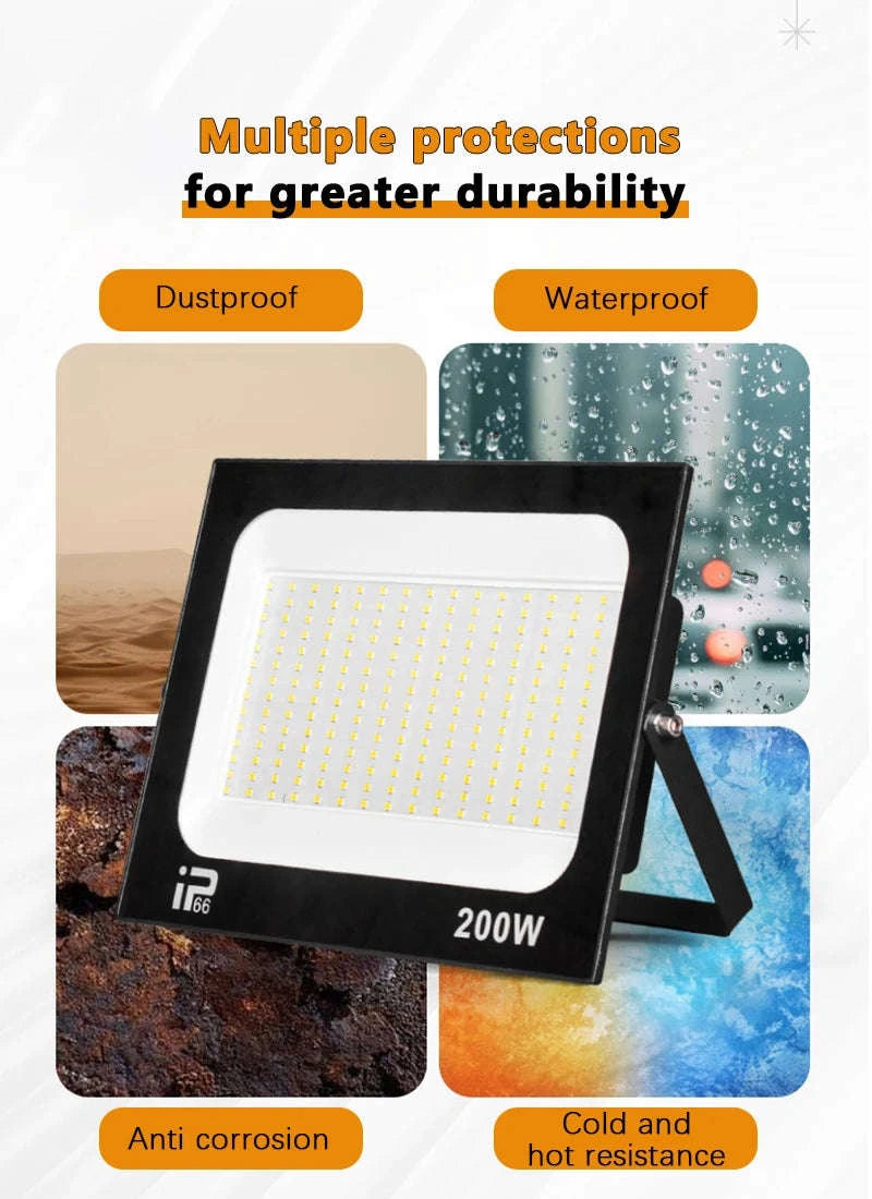 LED Flood Light Waterproof Outdoor Spotlight-50W-White Light