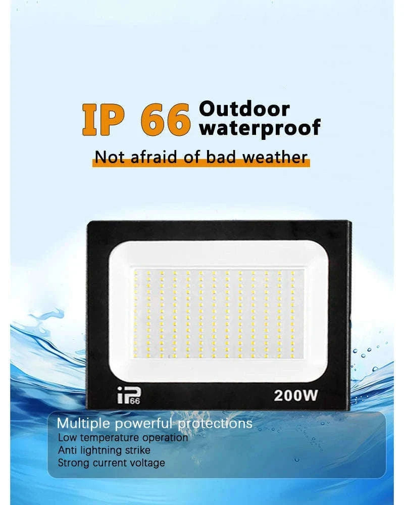 LED Flood Light Waterproof Outdoor Spotlight for Bright, Reliable Coverage-50W-White Light