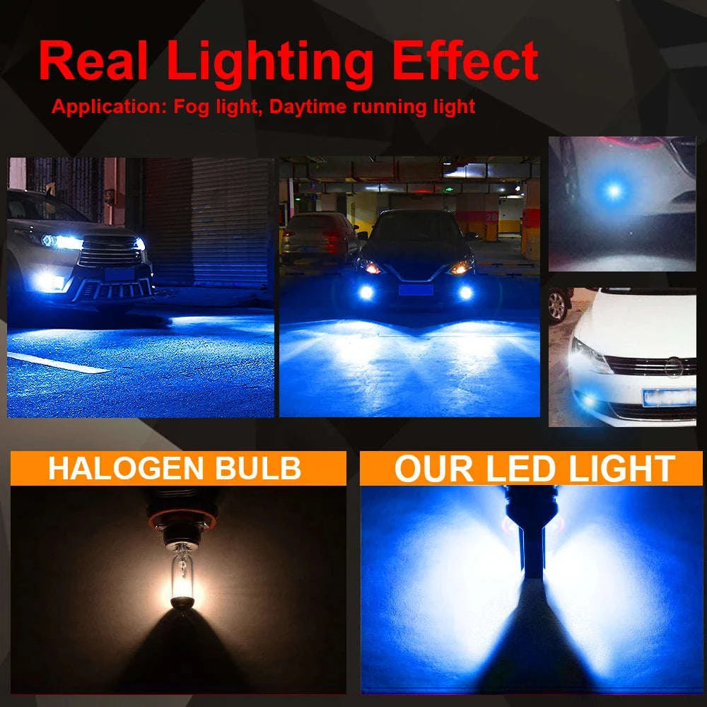 LED Fog Lights H8/H11/H16/9005/9006 – 6000K White-9006/HB4 / 25000K White