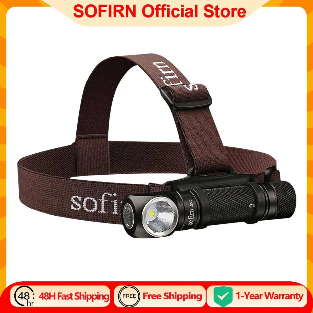 LED Headlamp 1200lm Rechargeable with Power Indicator and Magnet Tail-5000-5700K / Poland