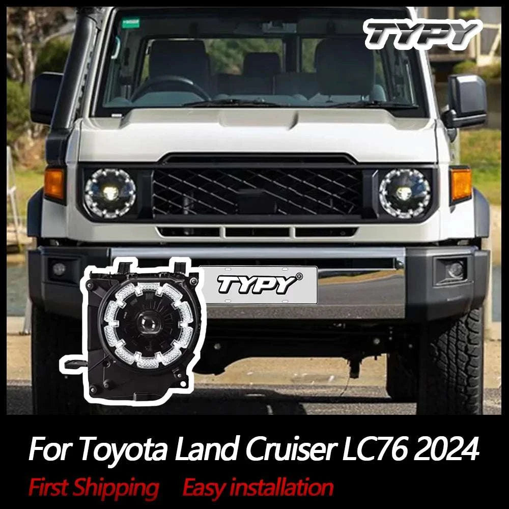 LED Headlight Upgrade for Toyota Land Cruiser LC76 2024 with DRL-couple / China Mainland