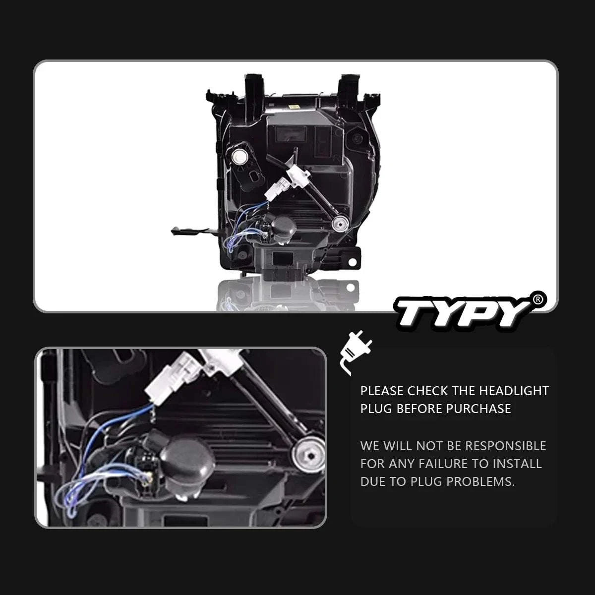 LED Headlight Upgrade for Toyota Land Cruiser LC76 2024 with DRL-couple / China Mainland