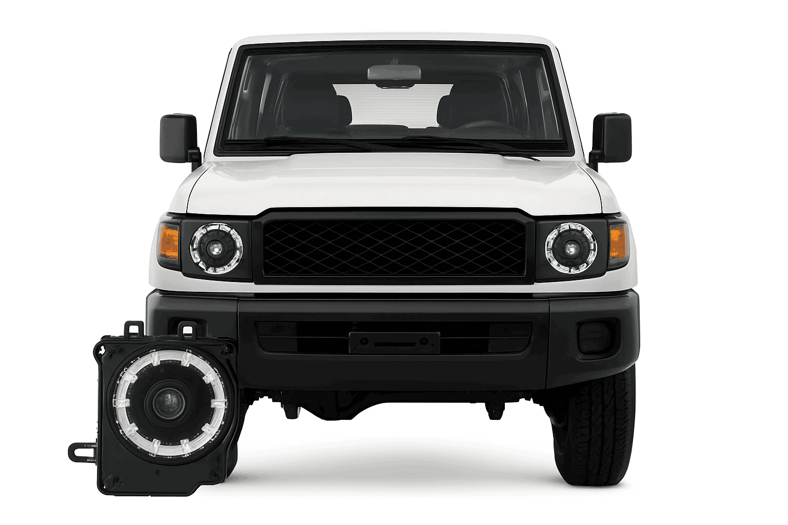 LED Headlight Upgrade for Toyota Land Cruiser LC76 2024 with DRL-couple / China Mainland