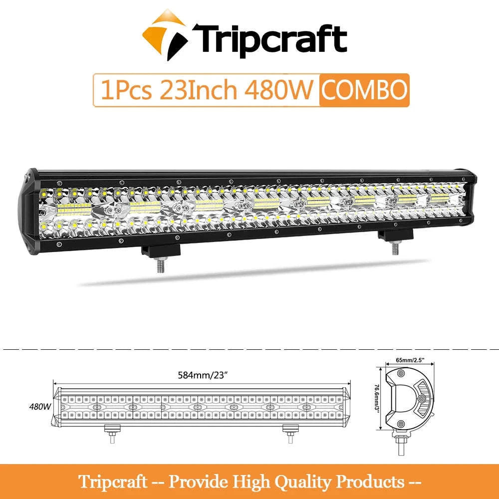 LED Light Bar Combo Beam 4-28 Inch for Off-Road Vehicles-1pc 20in 420w / Germany