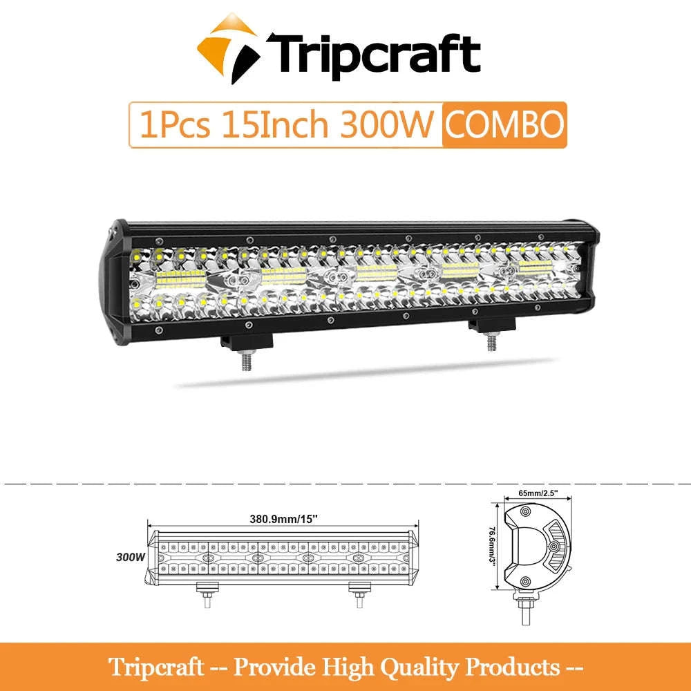 LED Light Bar Combo Beam 4-28 Inch for Off-Road Vehicles-1pc 20in 420w / Germany