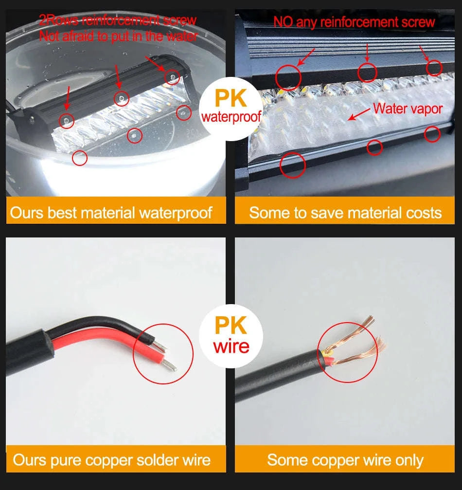 LED Light Bar Combo Beam 4-28 Inch for Off-Road Vehicles-1pc 20in 420w / Germany