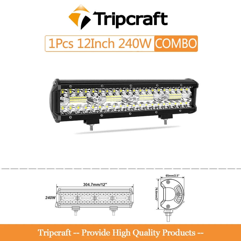 LED Light Bar Combo Beam 4-28 Inch for Off-Road Vehicles-1pc 20in 420w / Germany
