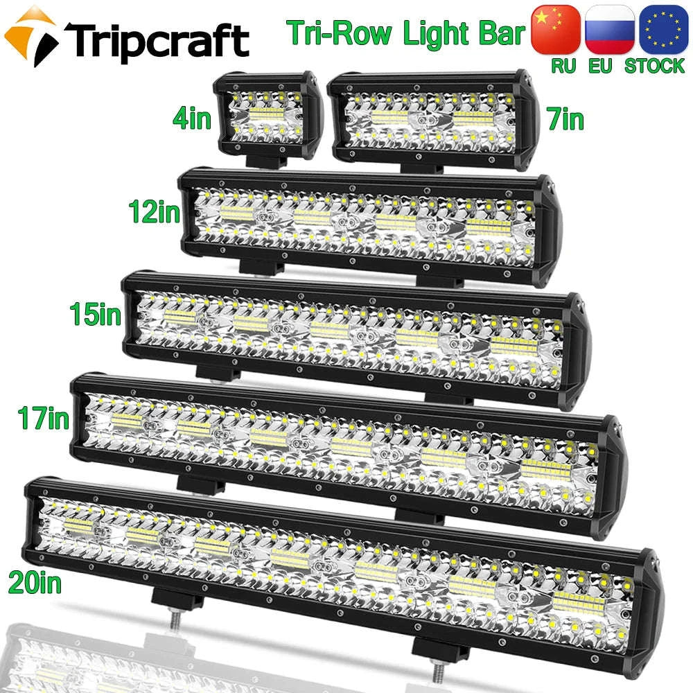 LED Light Bar Combo Beam 4-28 Inch for Off-Road Vehicles-1pc 20in 420w / Germany