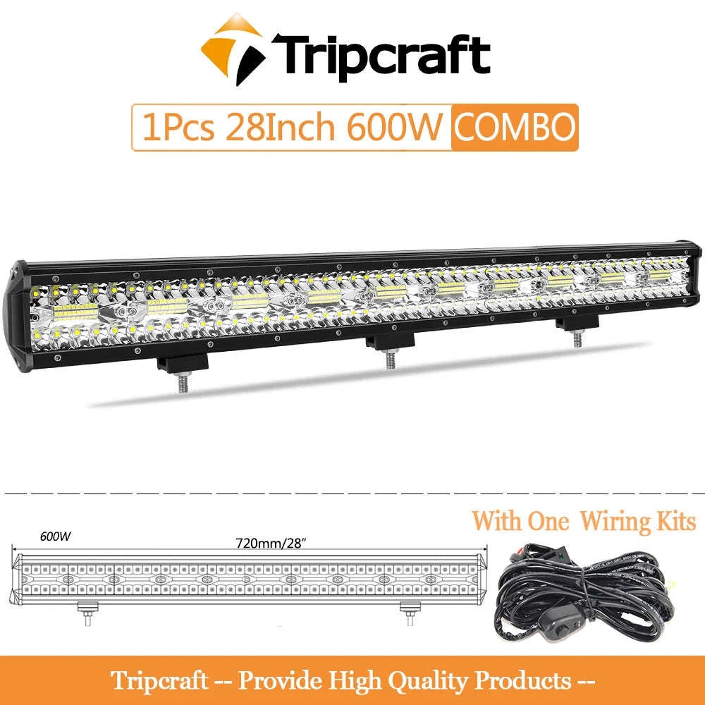 LED Light Bar Combo Beam 4-28 Inch for Off-Road Vehicles-1pc 20in 420w / Germany
