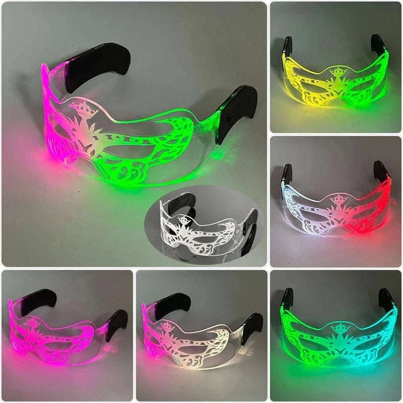 LED Party Glasses with Colorful Glow and Multiple Light Modes-high quality Type B