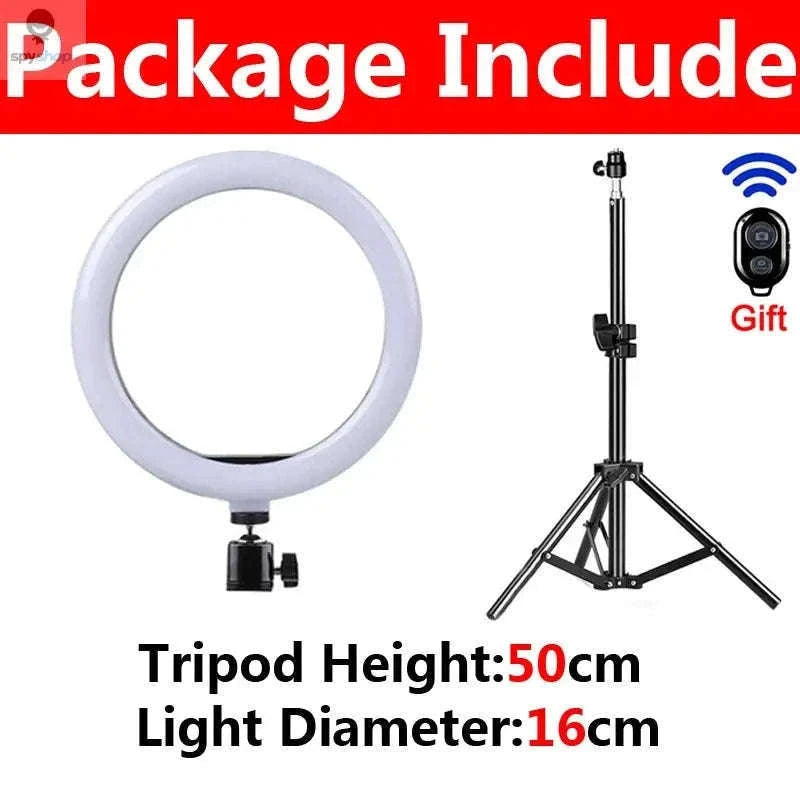 LED Selfie Ring Light for YouTube, TikTok, Live Streaming-D-16cm