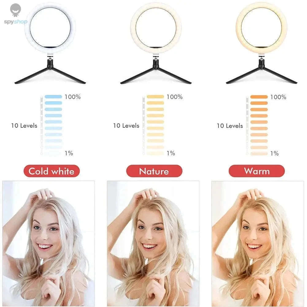 LED Selfie Ring Light for YouTube, TikTok, Live Streaming-D-16cm